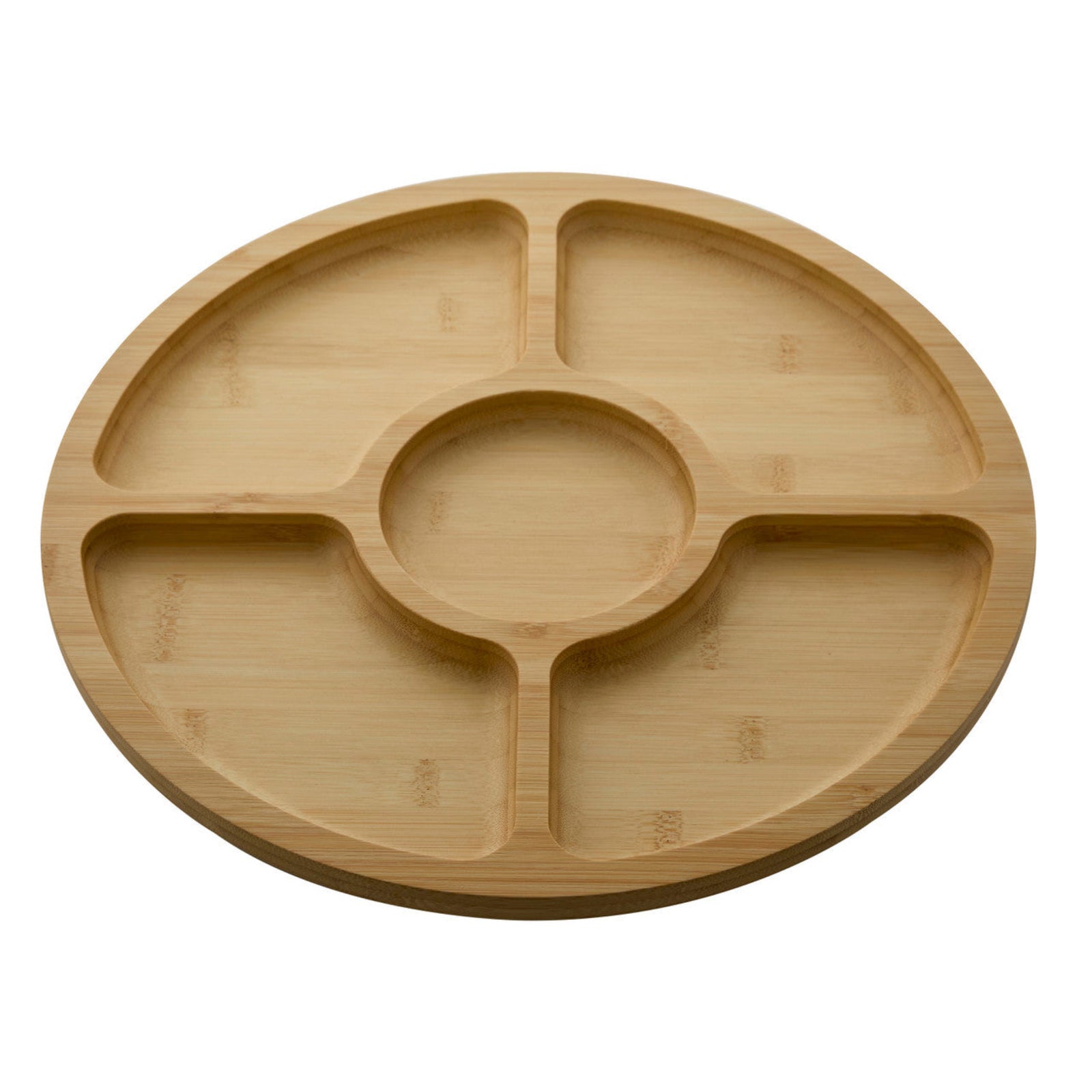 FW Build A Board Bamboo Divided Round Sterling Home 3