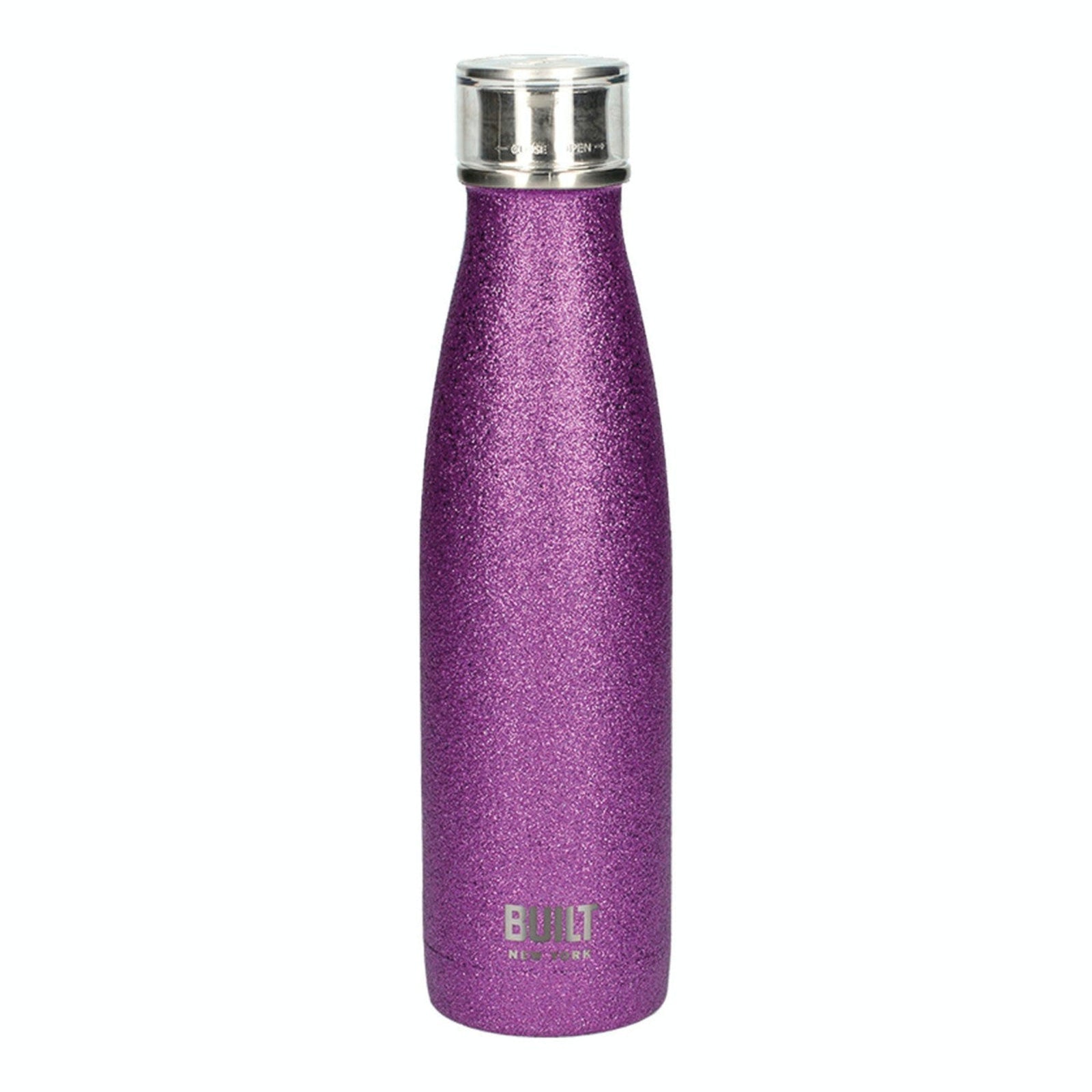 Built Purple Glitter Water Bottle - SALE Built Water Bottle Purple Glitter 500ML Sterling Home 1