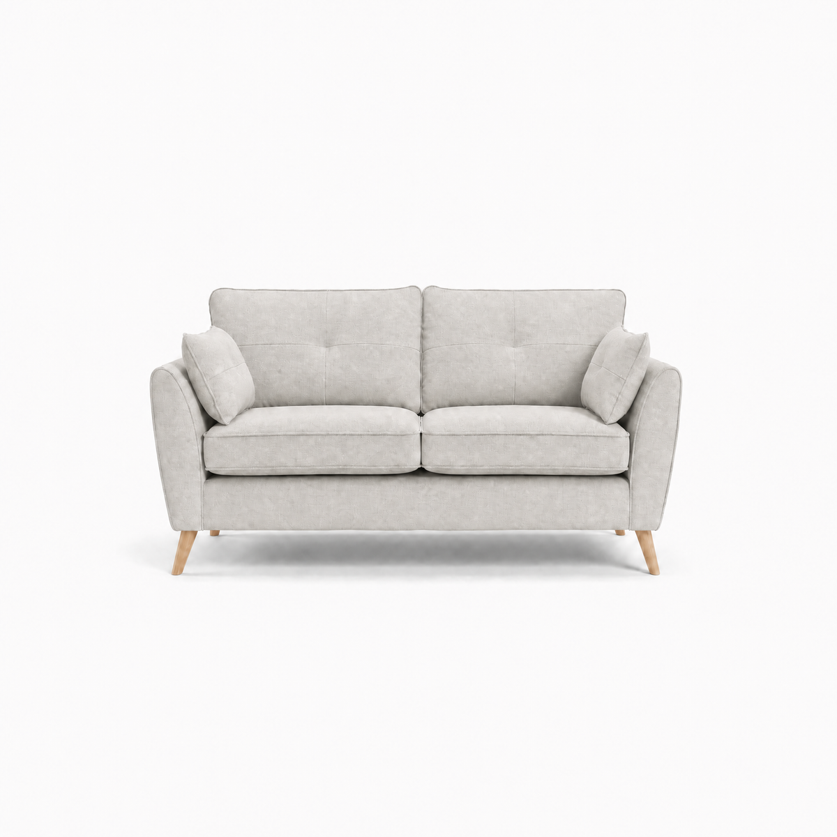 Zara 2 Seater Sofa - 2 Seater Sofa 2 Seater Sofas Sterling Home 24 Kensington Silver Light Feet
