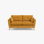 Zara 2 Seater Sofa - 2 Seater Sofa 2 Seater Sofas Sterling Home 17 Kensington Mustard Light Feet