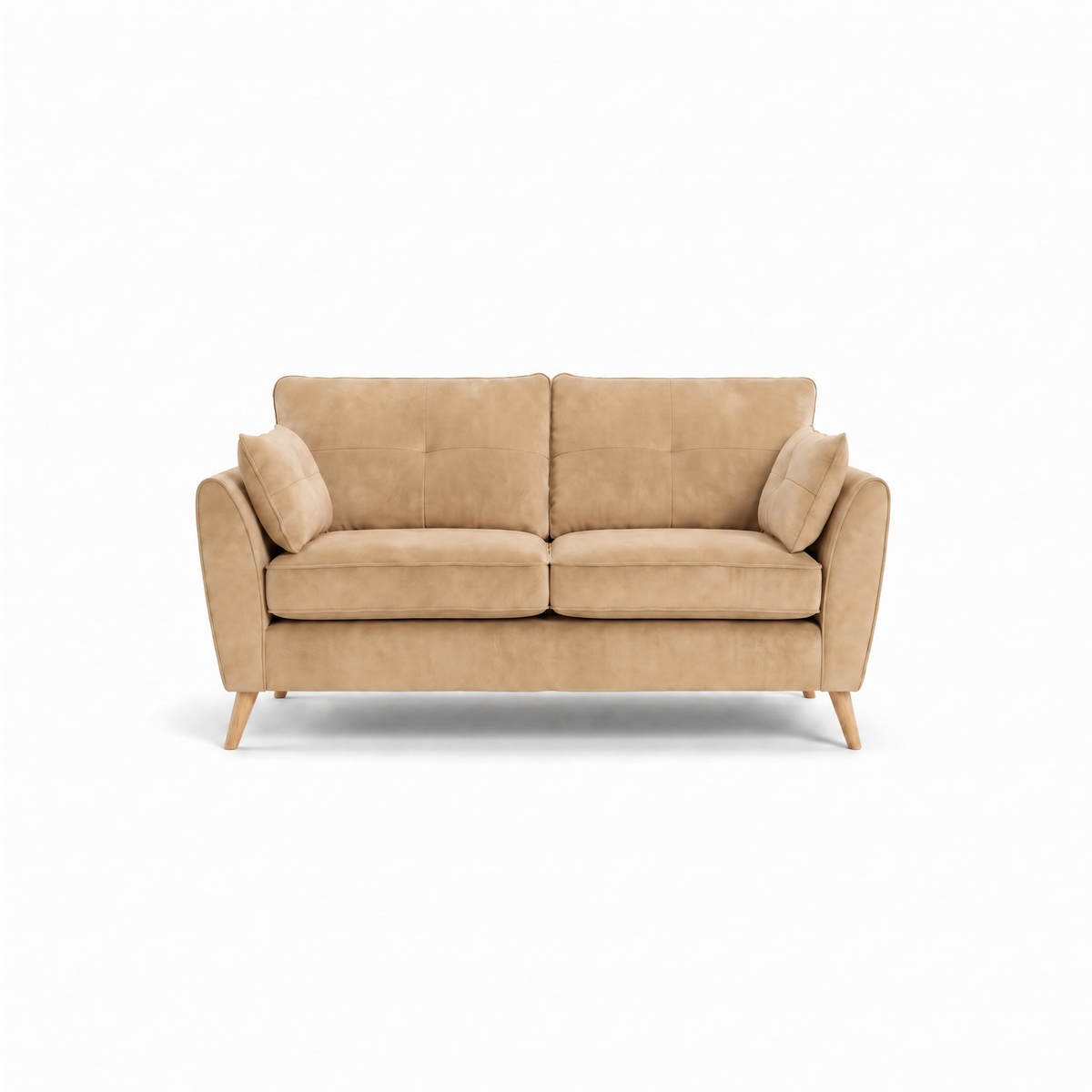 Zara 2 Seater Sofa - 2 Seater Sofa 2 Seater Sofas Sterling Home 19 Plush Cream Light Feet