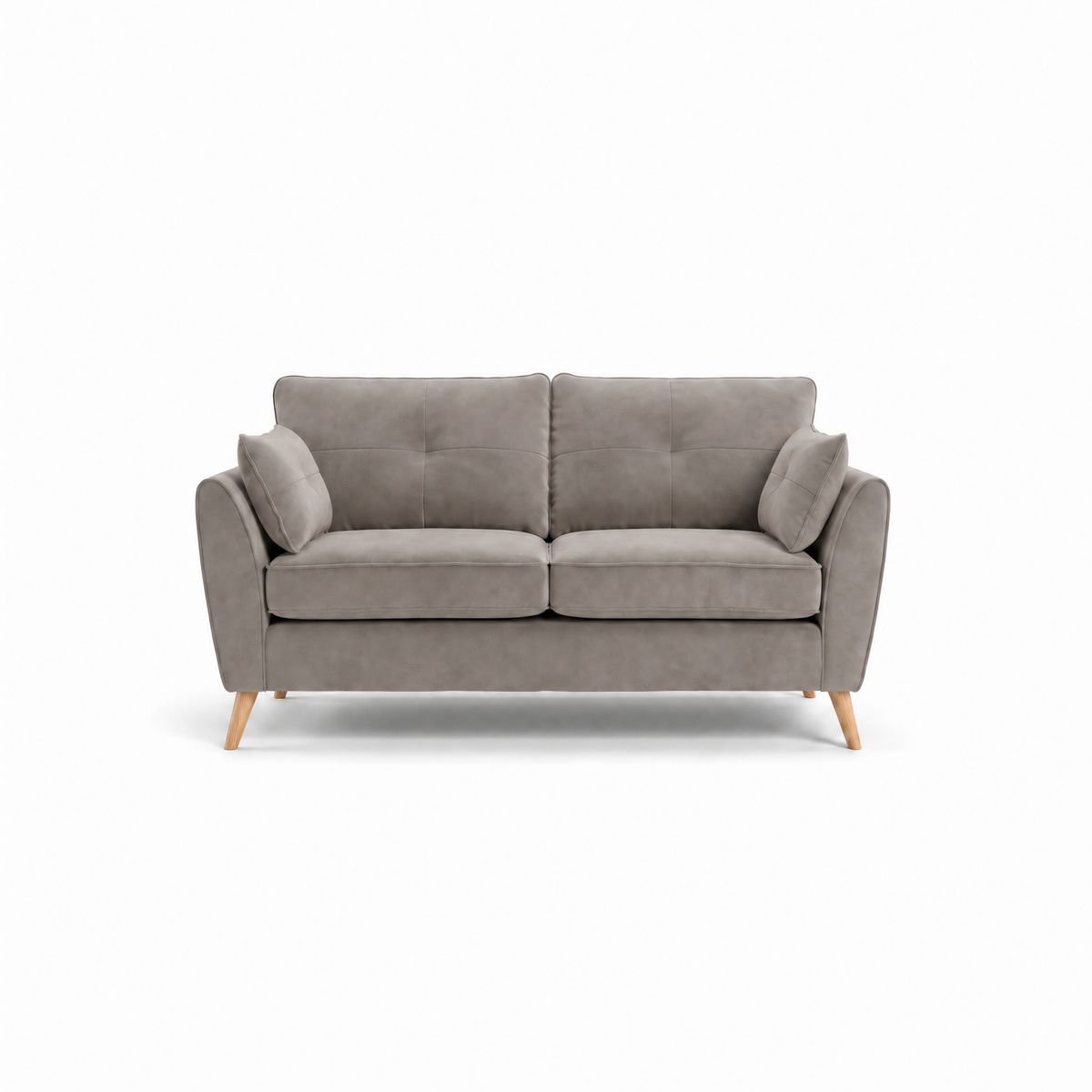 Zara 2 Seater Sofa - 2 Seater Sofa 2 Seater Sofas Sterling Home 21 Plush Pebble Light Feet