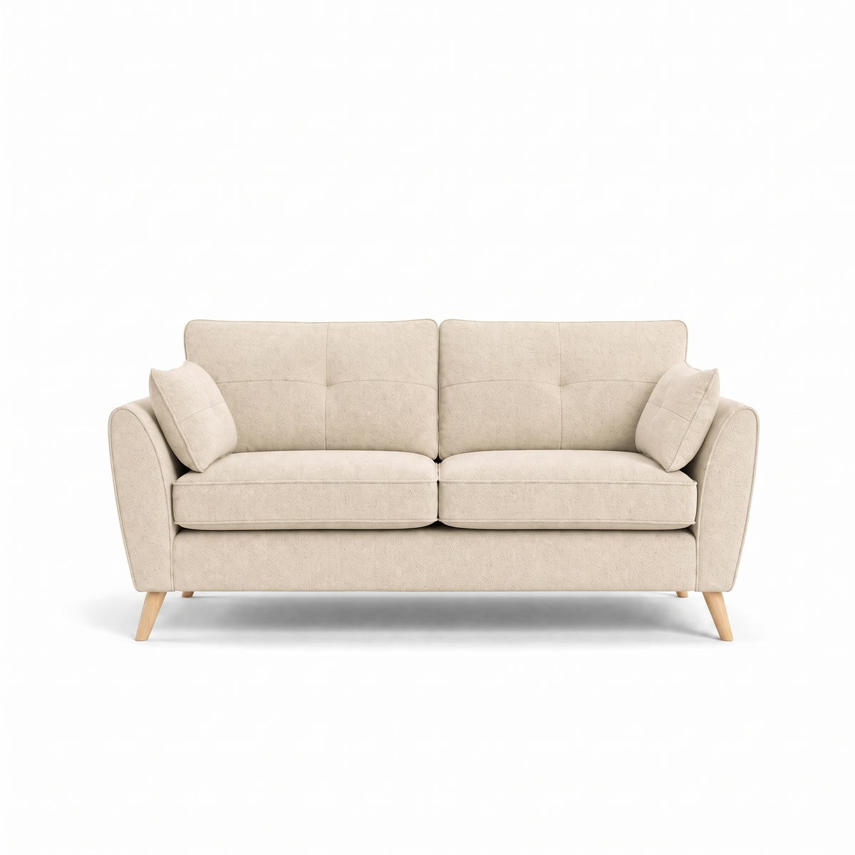 Zara 3 Seater Sofa - 3 Seater Sofa 3 Seater Sofas Sterling Home 16 Kensington Cream Light Feet