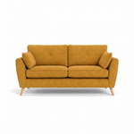 Zara 3 Seater Sofa - 3 Seater Sofa 3 Seater Sofas Sterling Home 23 Kensington Mustard Light Feet