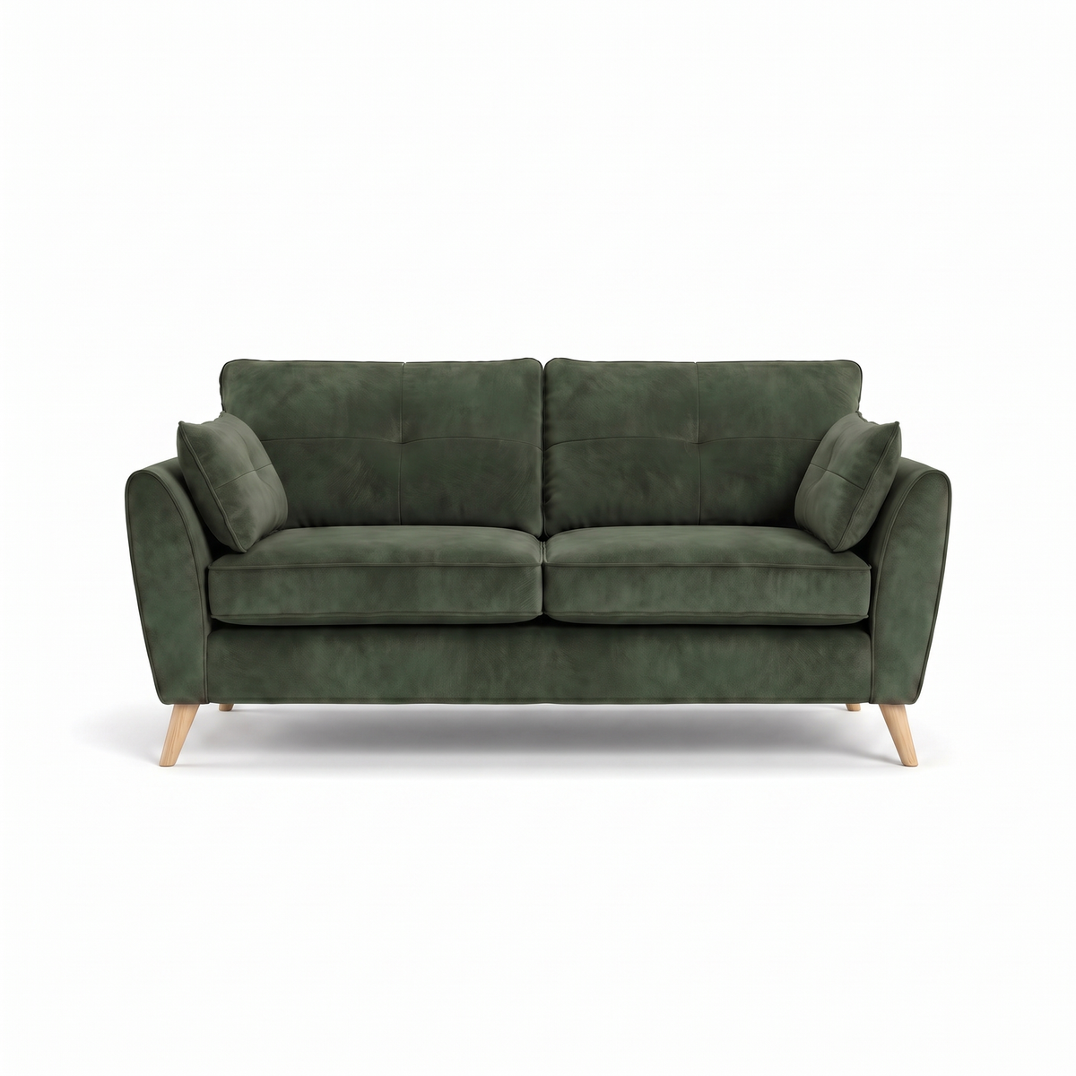 Zara 3 Seater Sofa - 3 Seater Sofa 3 Seater Sofas Sterling Home 20 Plush Emerald Light Feet