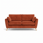 Zara 3 Seater Sofa - 3 Seater Sofa 3 Seater Sofas Sterling Home 19 Plush Marmalade Light Feet