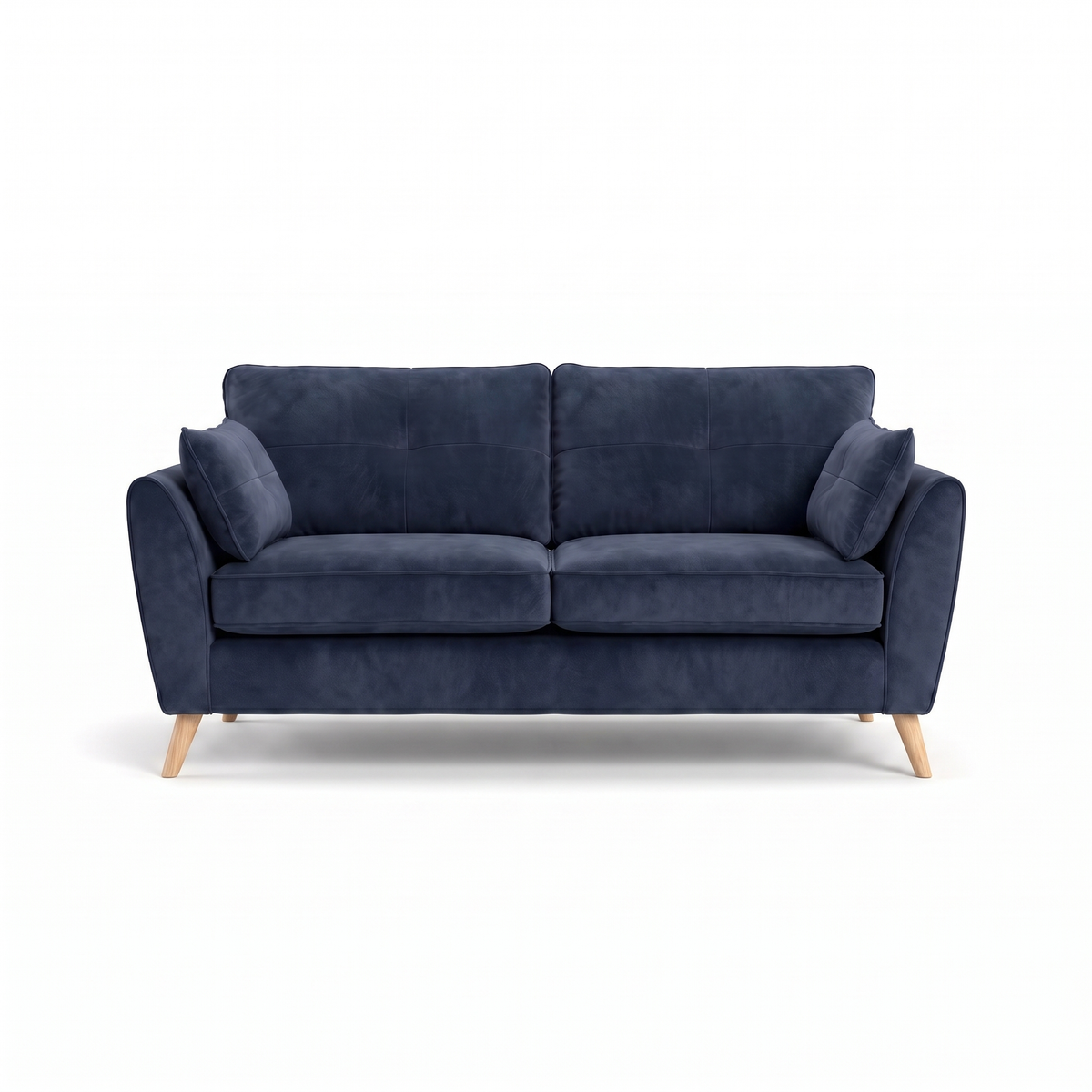 Zara 3 Seater Sofa - 3 Seater Sofa 3 Seater Sofas Sterling Home 25 Plush Navy Light Feet