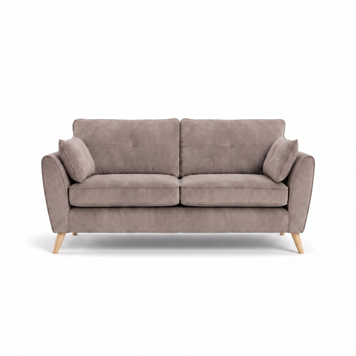 Zara 3 Seater Sofa - 3 Seater Sofa 3 Seater Sofas Sterling Home 21 Plush Pebble Light Feet