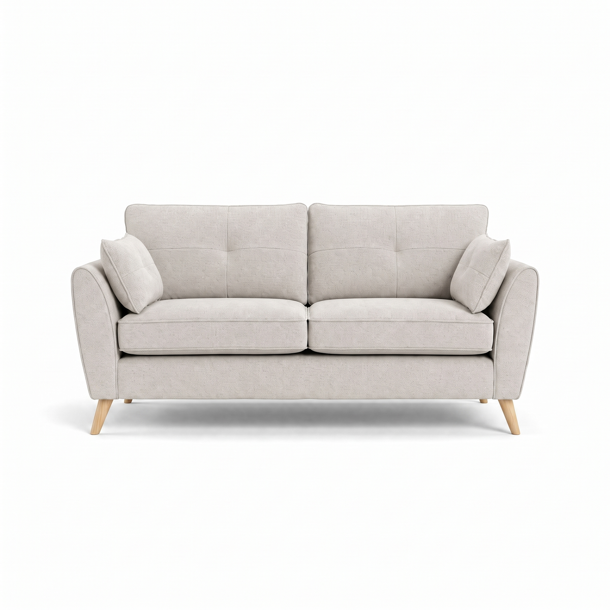 Zara 3 Seater Sofa - 3 Seater Sofa 3 Seater Sofas Sterling Home 17 Kensington Silver Light Feet