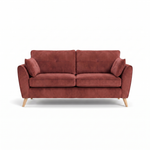 Zara 3 Seater Sofa - 3 Seater Sofa 3 Seater Sofas Sterling Home 24 Plush Oxblood Light Feet
