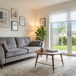 Zara 3 Seater Sofa - 3 Seater Sofa — Plush Silver, gallery image 1