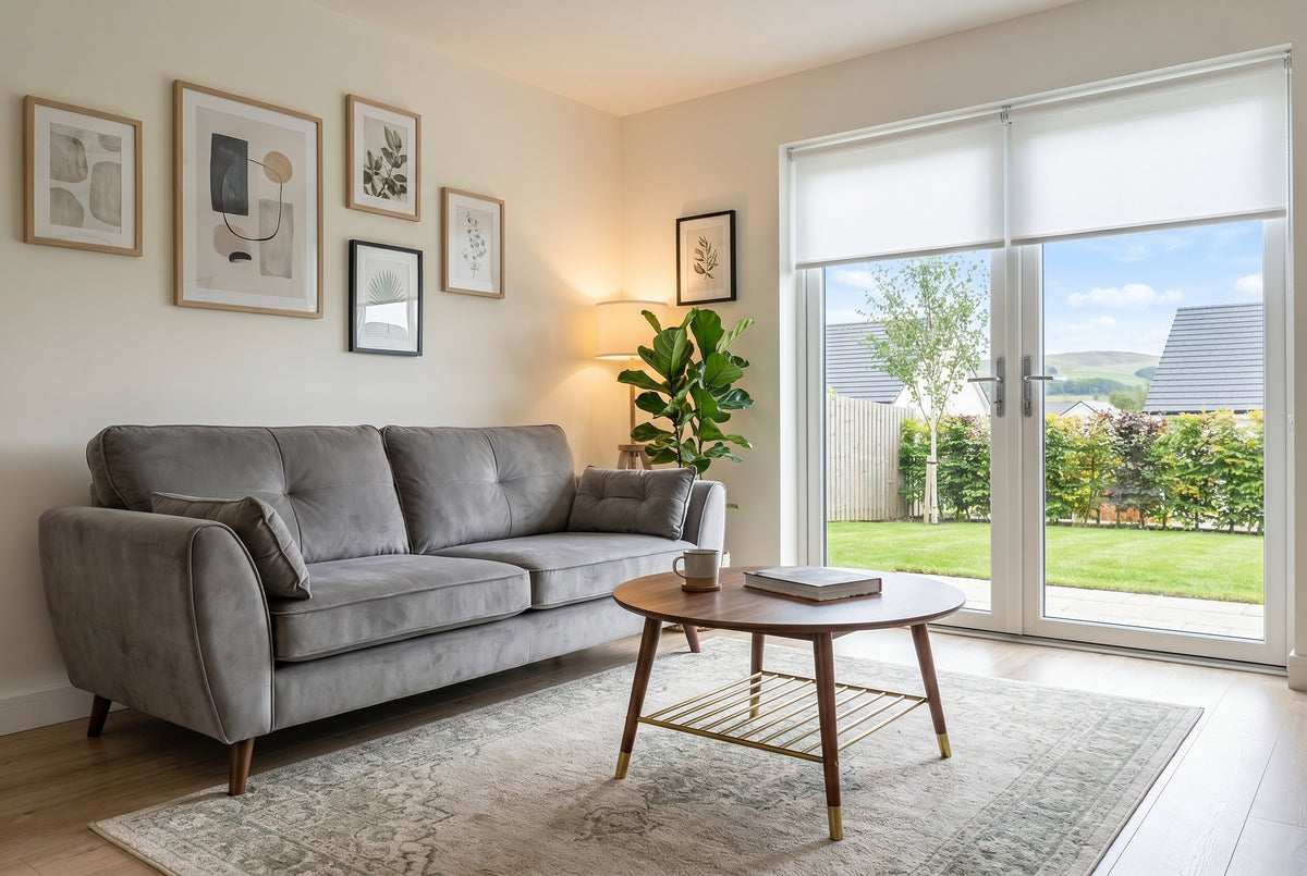 Zara 3 Seater Sofa - 3 Seater Sofa — Plush Silver, gallery image 1