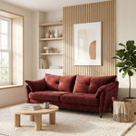 Zara 4 Seater Sofa - 4 Seater Sofa — Plush Oxblood, gallery image 1