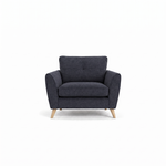 Zara Armchair - Armchair Armchairs Sterling Home 23 Kensington Navy Light Feet