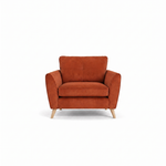 Zara Armchair - Armchair Armchairs Sterling Home 25 Plush Marmalade Light Feet