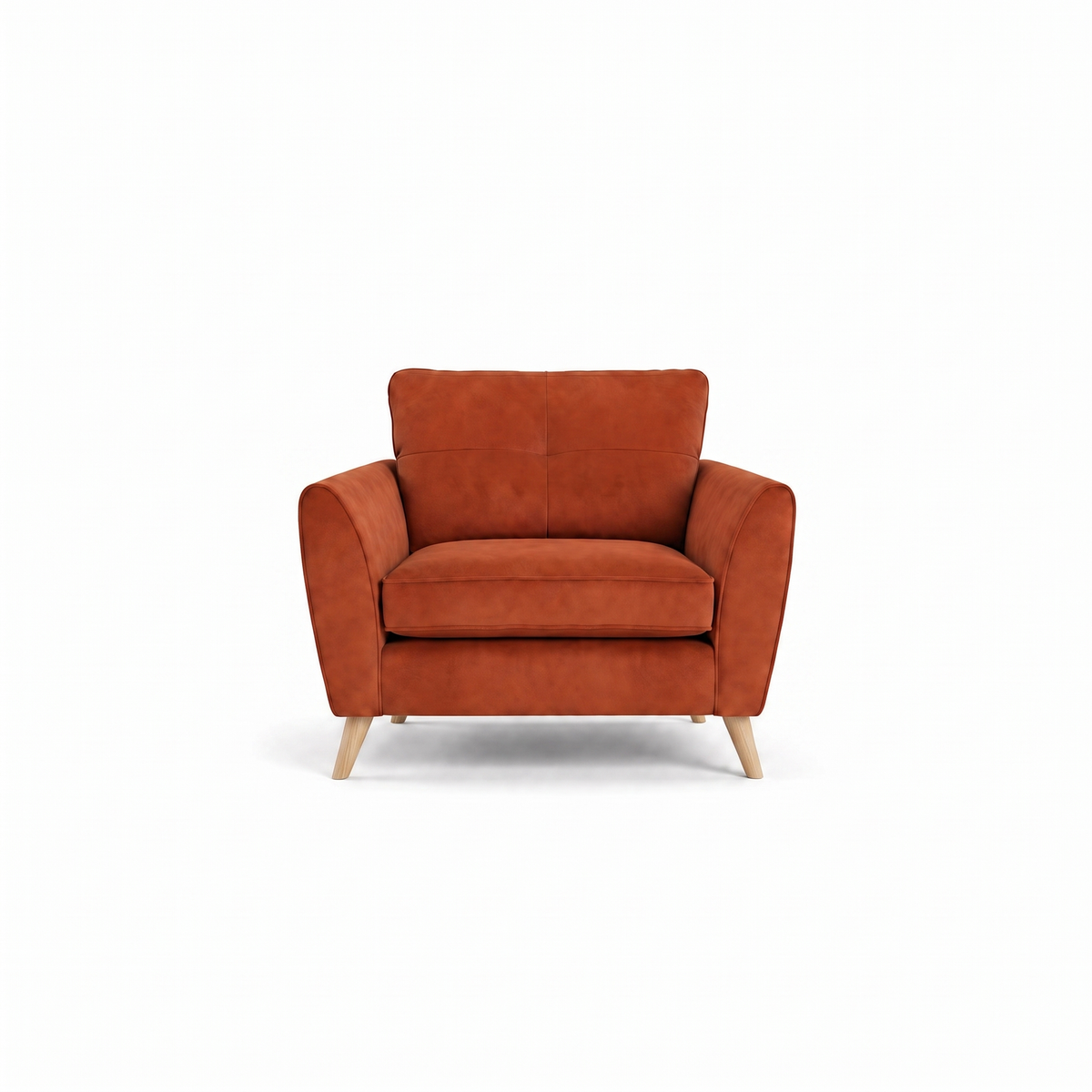 Zara Armchair - Armchair Armchairs Sterling Home 25 Plush Marmalade Light Feet