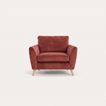 Zara Armchair - Armchair Armchairs Sterling Home 17 Plush Oxblood Light Feet