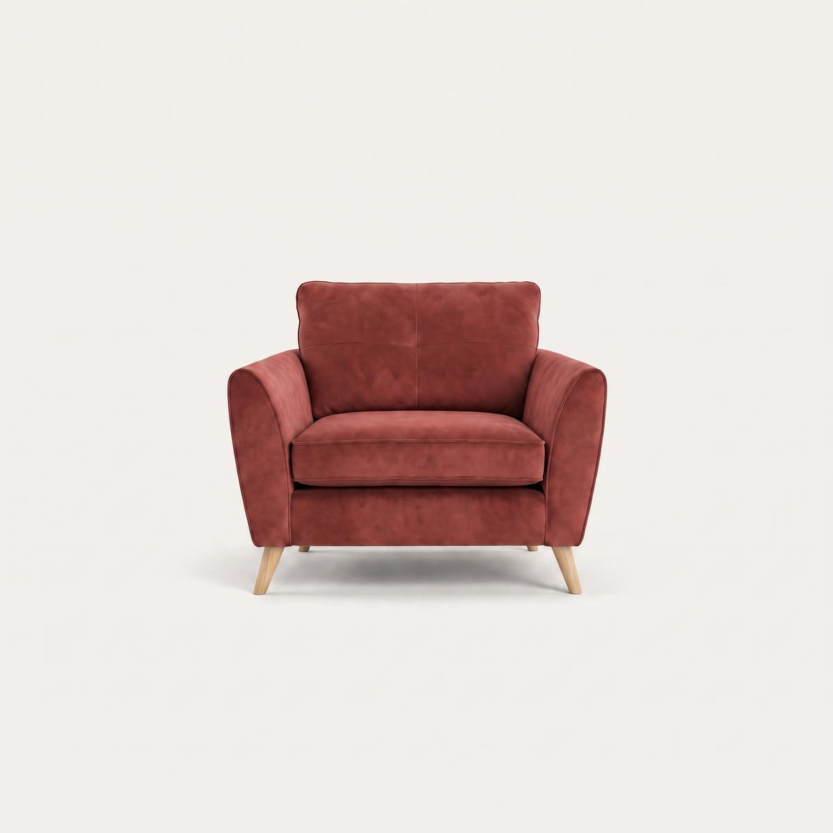 Zara Armchair - Armchair Armchairs Sterling Home 17 Plush Oxblood Light Feet