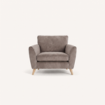 Zara Armchair - Armchair Armchairs Sterling Home 24 Plush Pebble Light Feet
