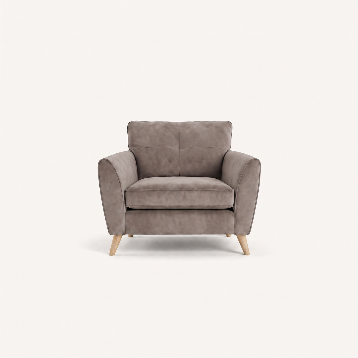Zara Armchair - Armchair Armchairs Sterling Home 24 Plush Pebble Light Feet