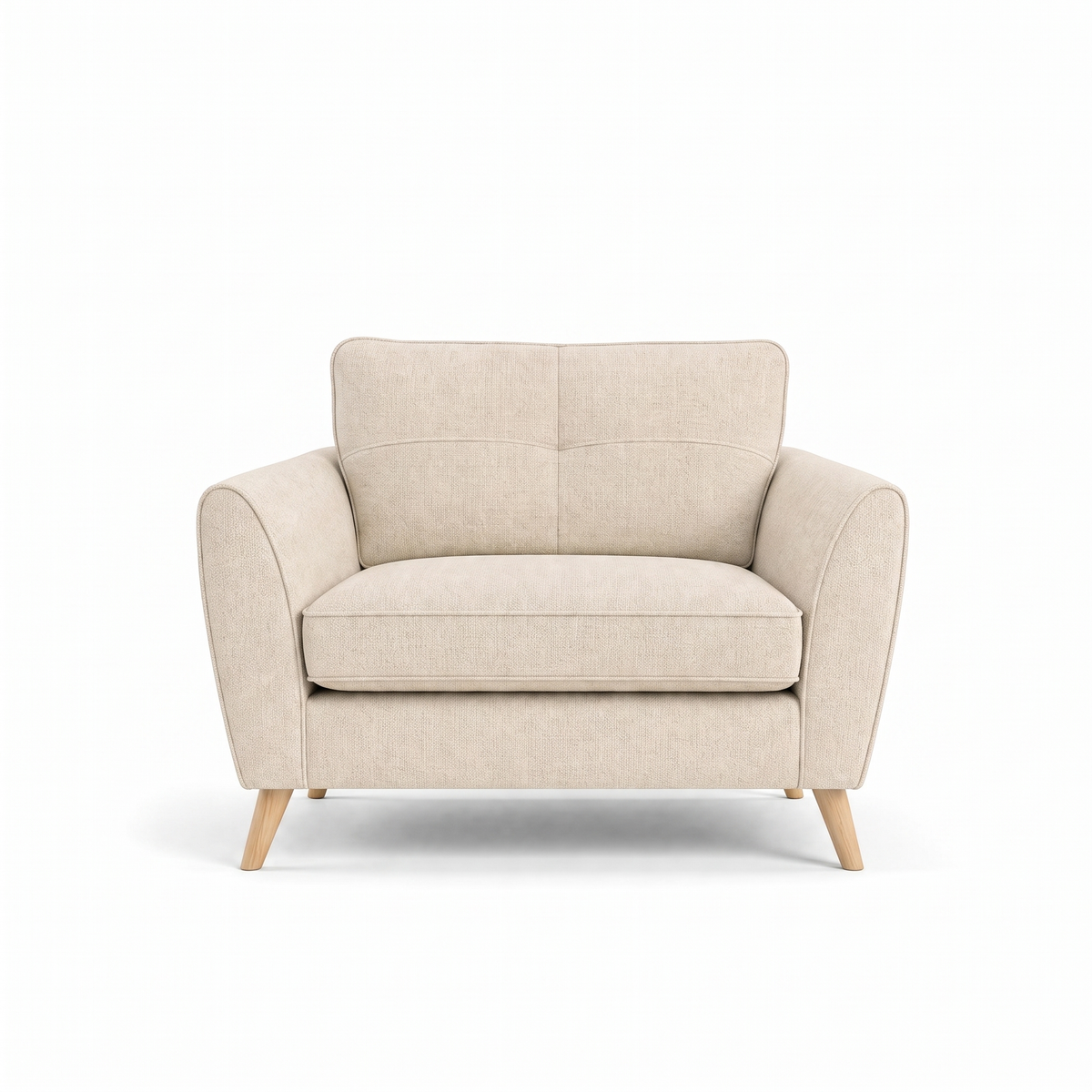 Zara Cuddler - Cuddler Loveseats Sterling Home 17 Kensington Cream Light Feet