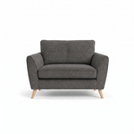 Zara Cuddler - Cuddler Loveseats Sterling Home 18 Kensington Graphite Light Feet