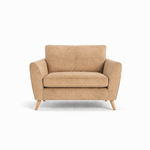 Zara Cuddler - Cuddler Loveseats Sterling Home 21 Plush Cream Light Feet