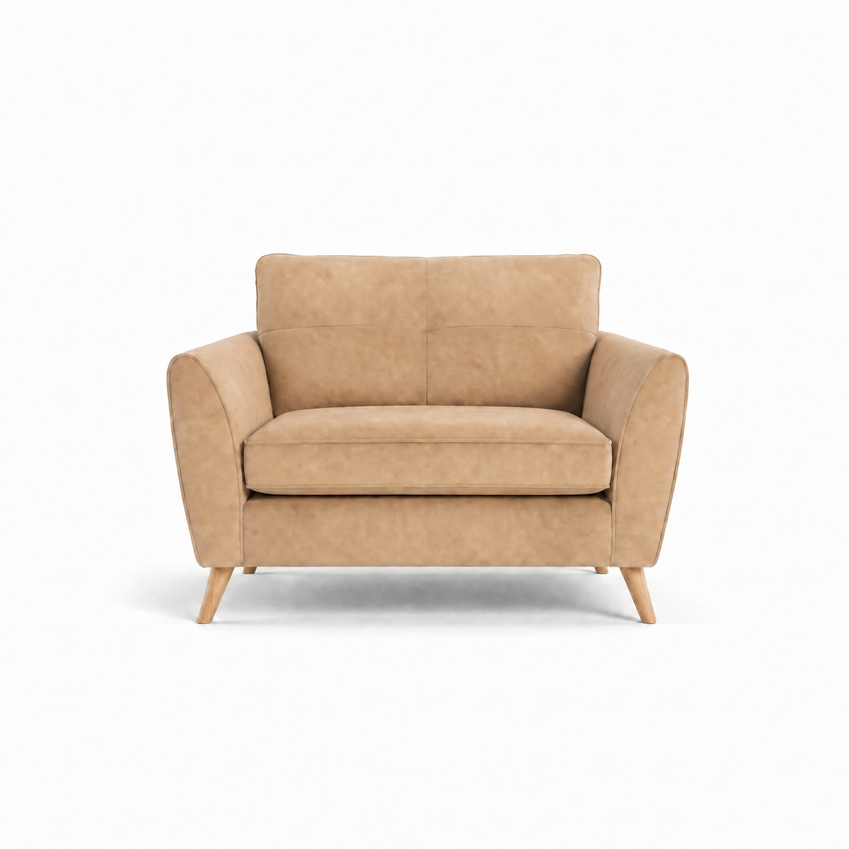 Zara Cuddler - Cuddler Loveseats Sterling Home 21 Plush Cream Light Feet