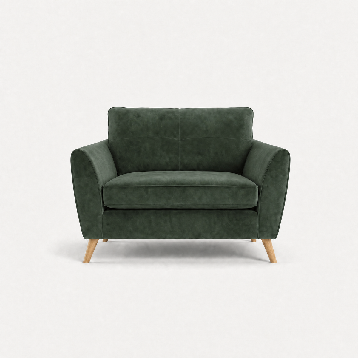 Zara Cuddler - Cuddler Loveseats Sterling Home 22 Plush Emerald Light Feet
