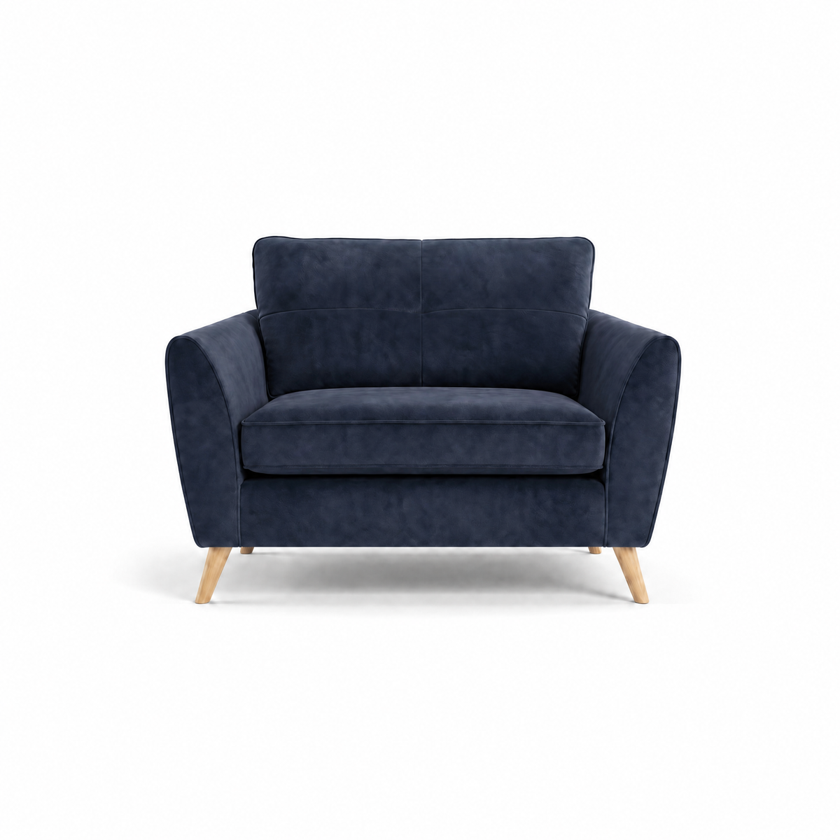 Zara Cuddler - Cuddler Loveseats Sterling Home 24 Plush Navy Light Feet