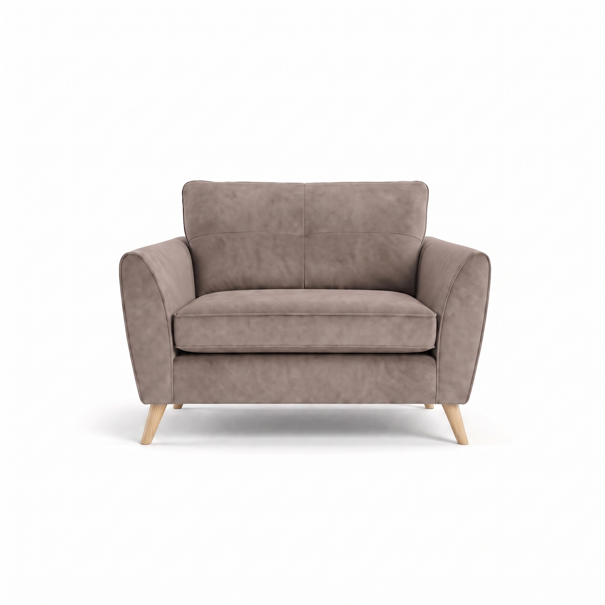 Zara Cuddler - Cuddler Loveseats Sterling Home 19 Plush Pebble Light Feet