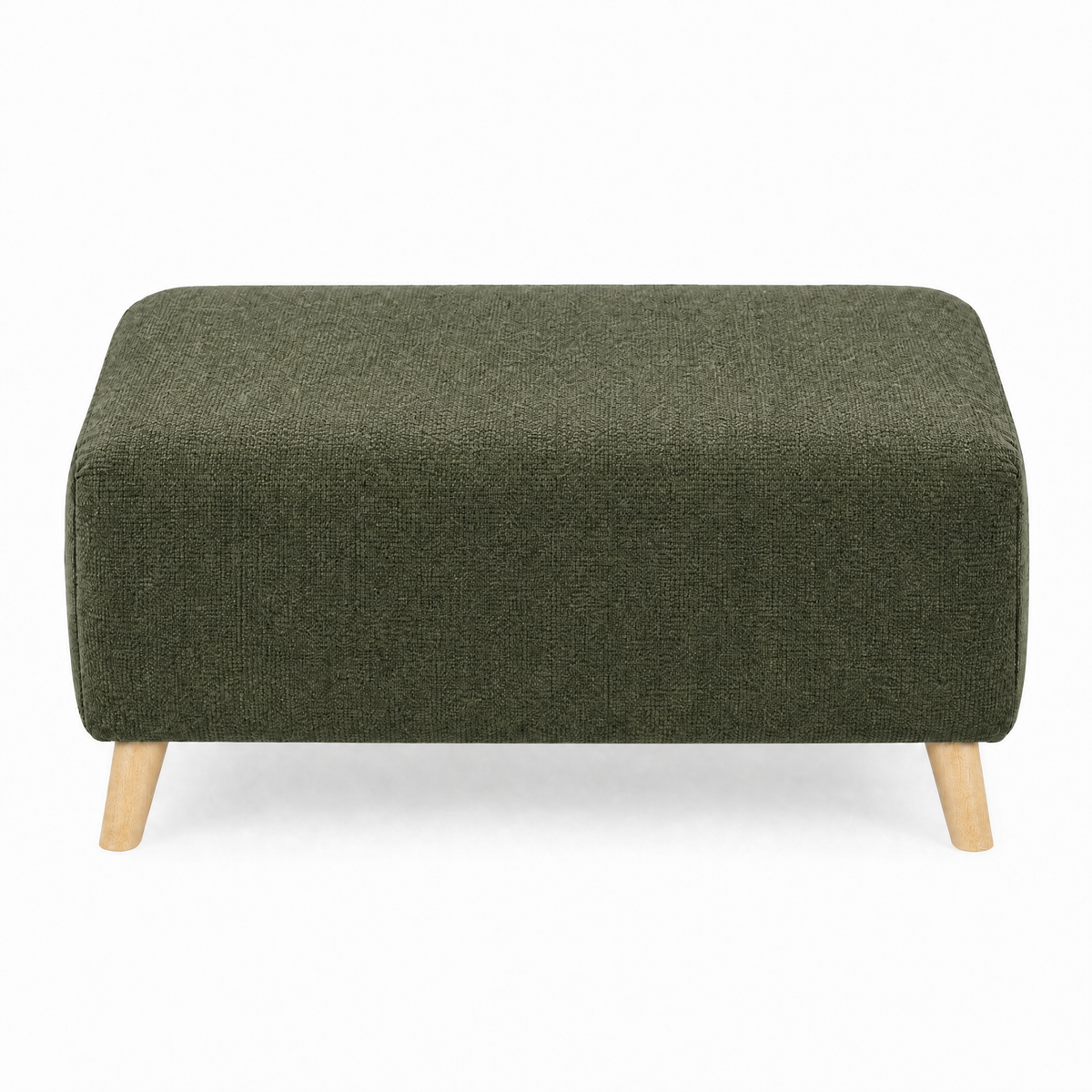 Zara Footstool - Footstool Footstools Sterling Home 19 Kensington Moss Light Feet