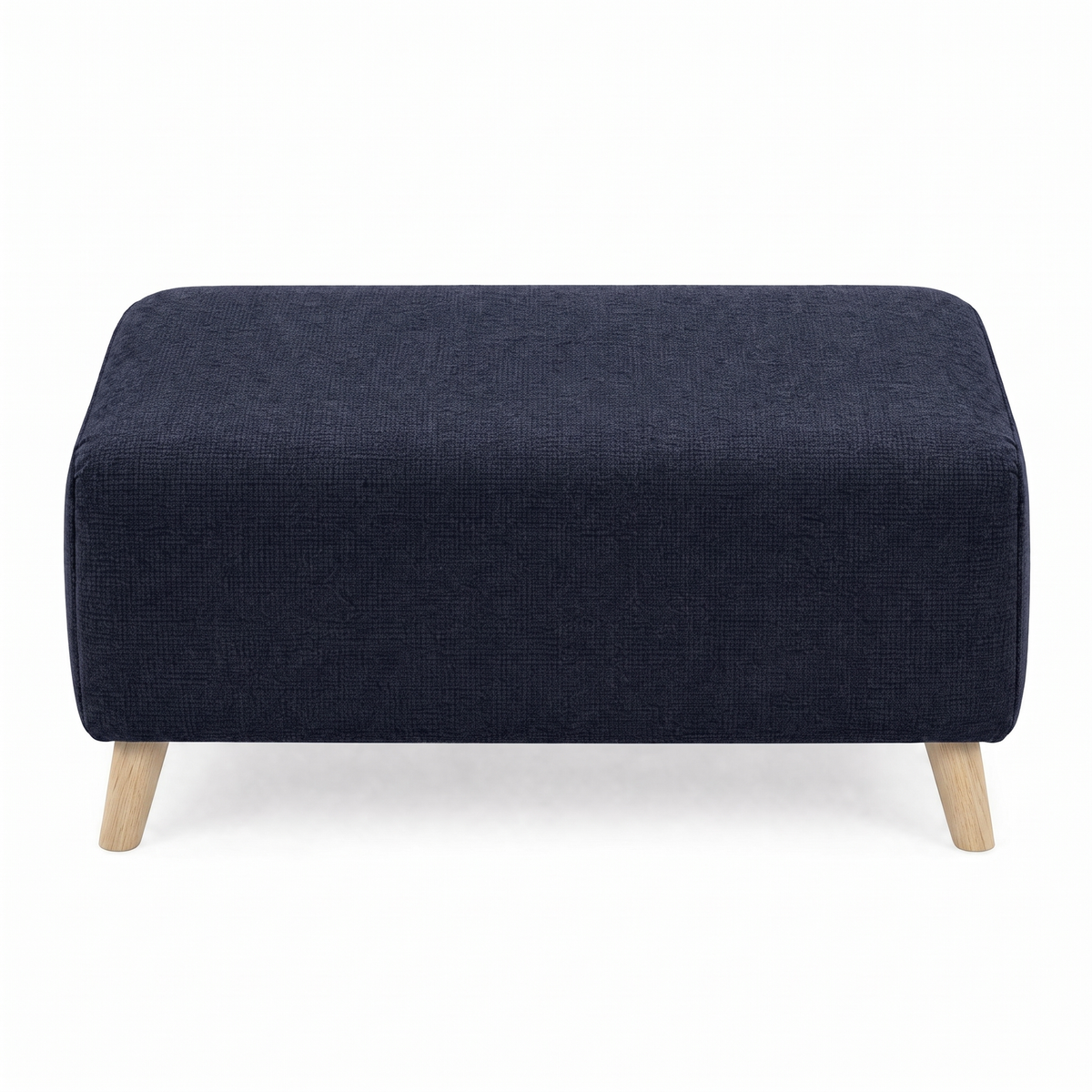 Zara Footstool - Footstool Footstools Sterling Home 20 Kensington Navy Light Feet