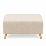 Zara Footstool - Footstool Footstools Sterling Home 18 Kensington Cream Light Feet