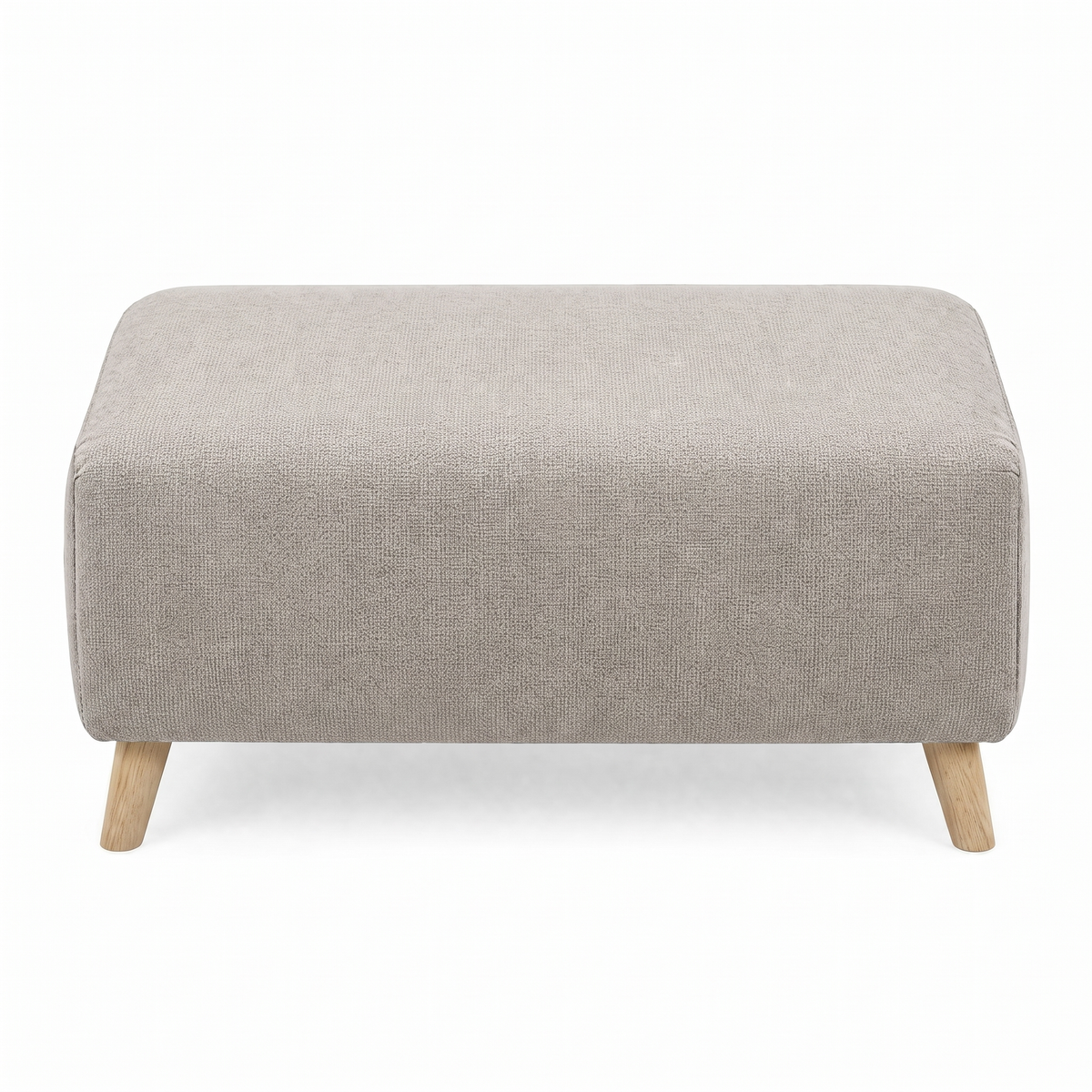 Zara Footstool - Footstool Footstools Sterling Home 17 Kensington Mink Light Feet