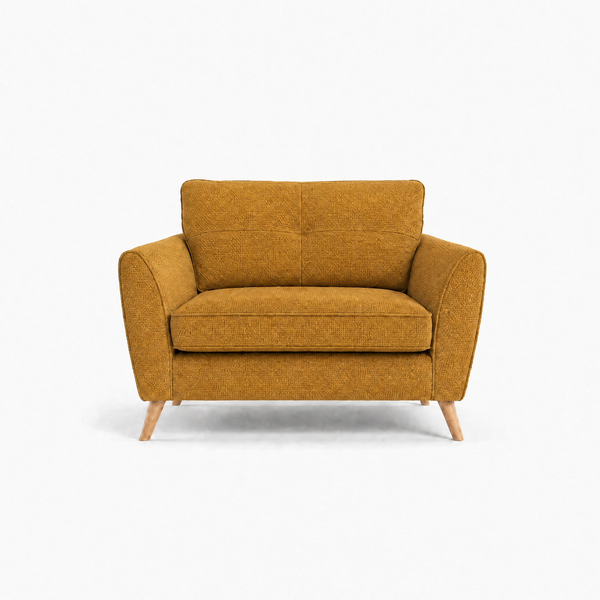 Zara Cuddler - Cuddler Loveseats Sterling Home 25 Kensington Mustard Light Feet