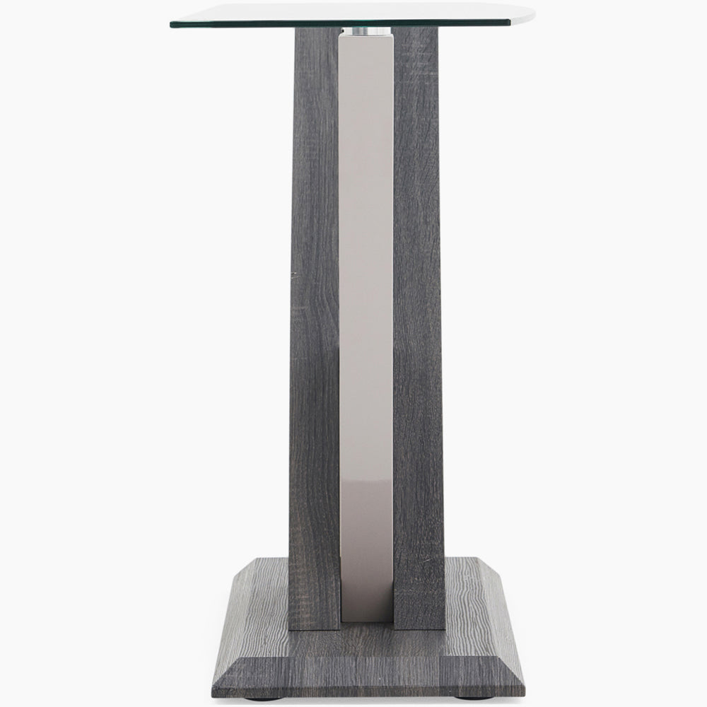 Zenith Console Table - Sofa Table Champagne High Gloss / Dark Grey Tables Sterling Home 4
