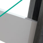 Zenith Console Table - Sofa Table Champagne High Gloss / Dark Grey Tables Sterling Home 7