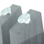 Zenith Side Table - End Table Champagne High Gloss / Dark Grey Tables Sterling Home 5