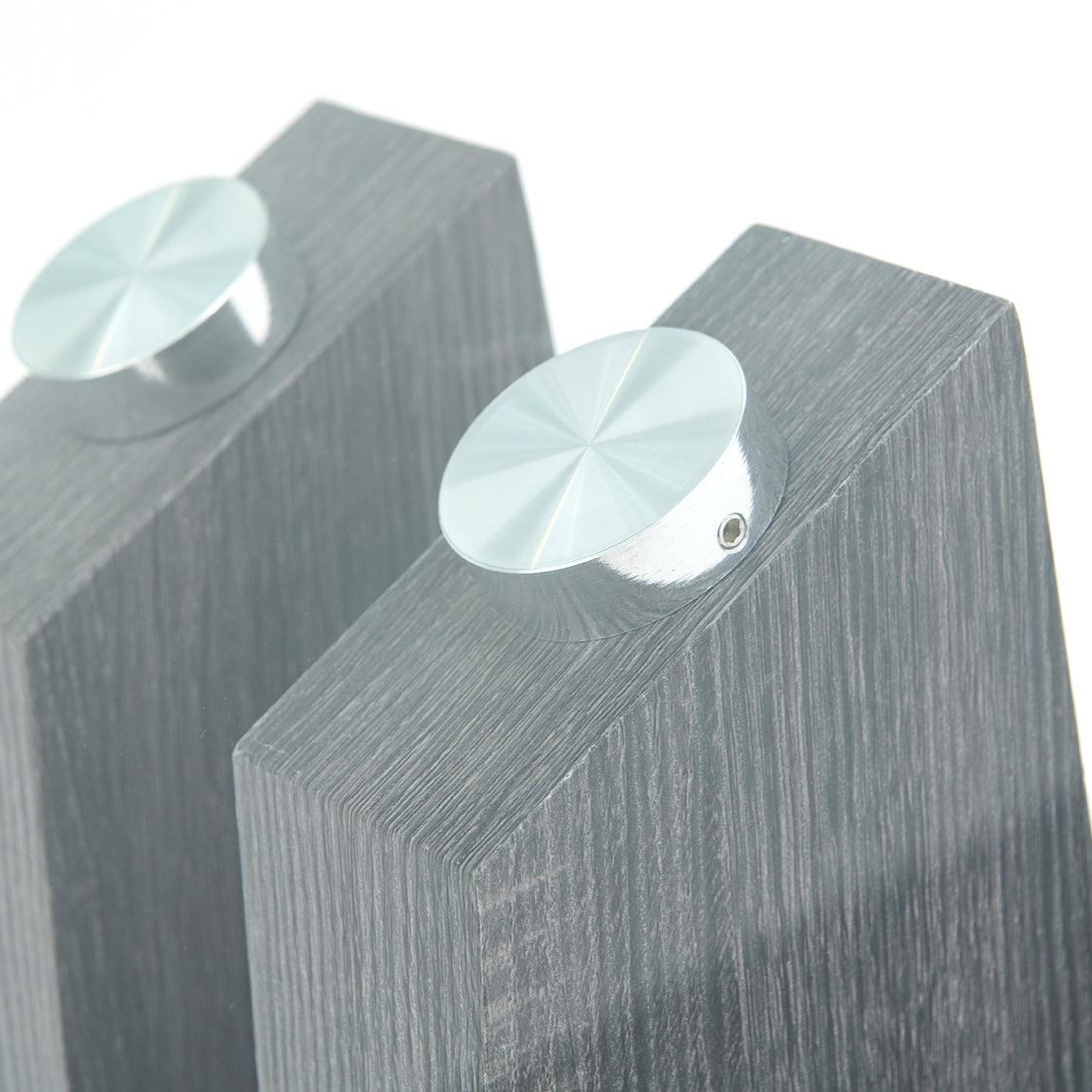 Zenith Side Table - End Table Champagne High Gloss / Dark Grey Tables Sterling Home 5