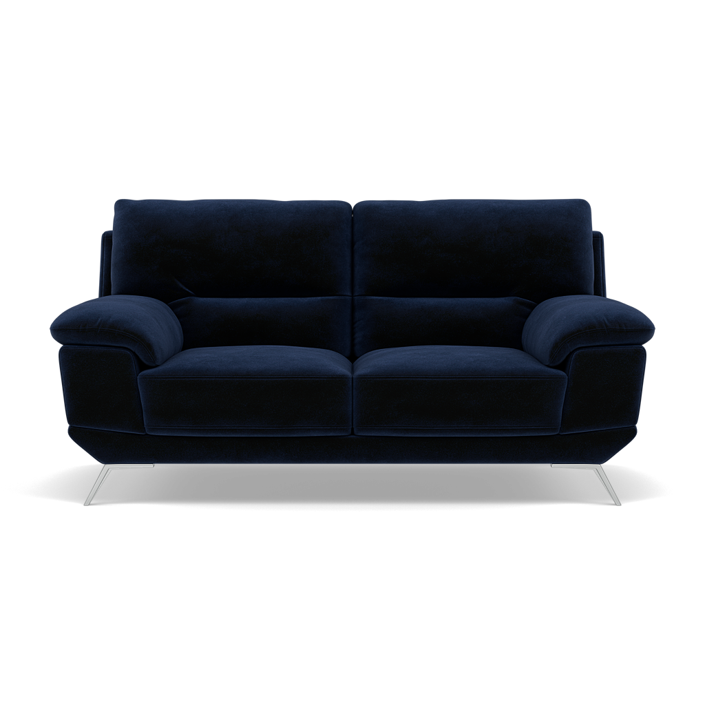 Zuco 2 Seater Sofa - 2 Seater Sofa Fabric 2 Seater Sofas Sterling Home 13 FAB-MEG-28 NAVY