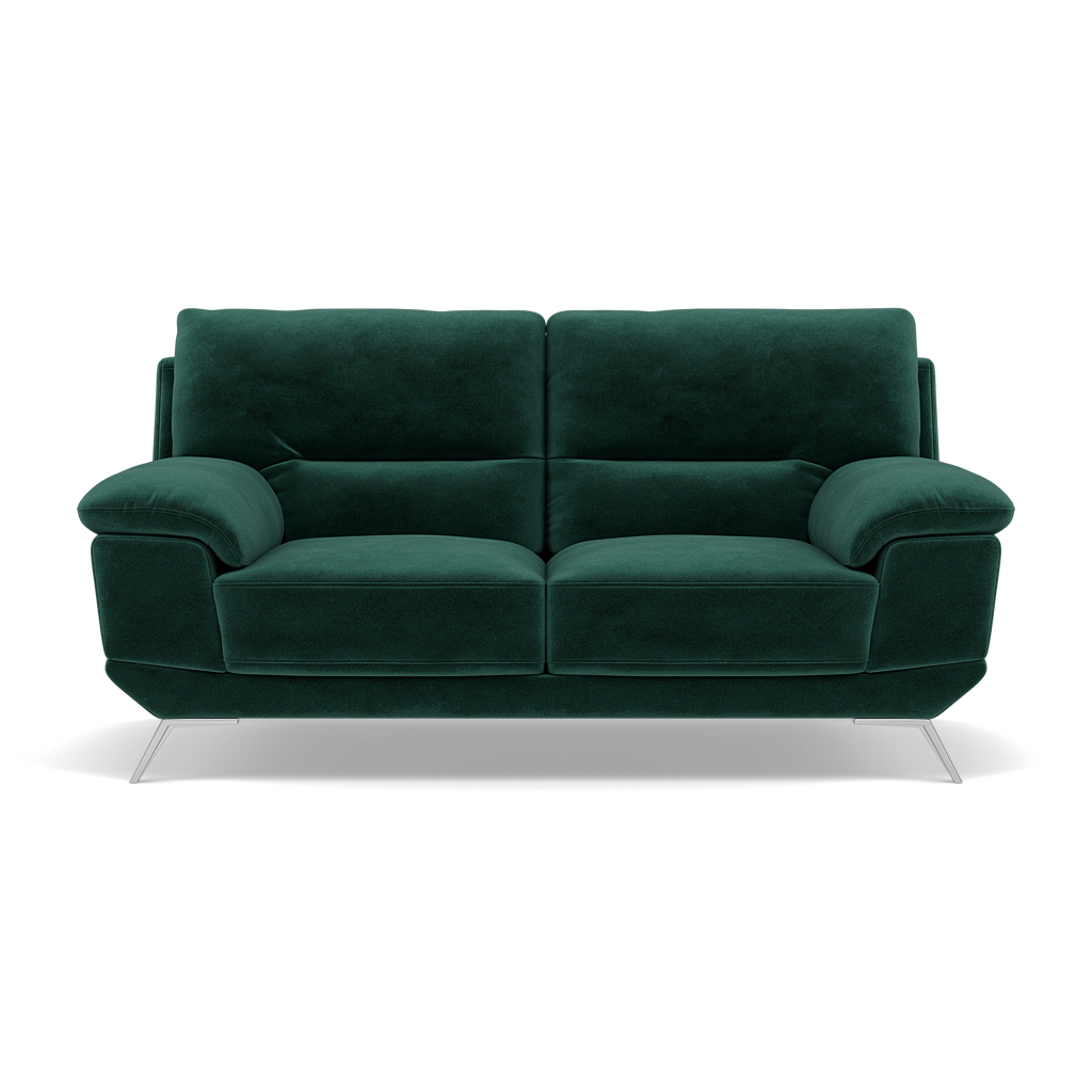 Zuco 2 Seater Sofa - 2 Seater Sofa Fabric 2 Seater Sofas Sterling Home 15 FAB-MEG-37 EMERALD GREEN