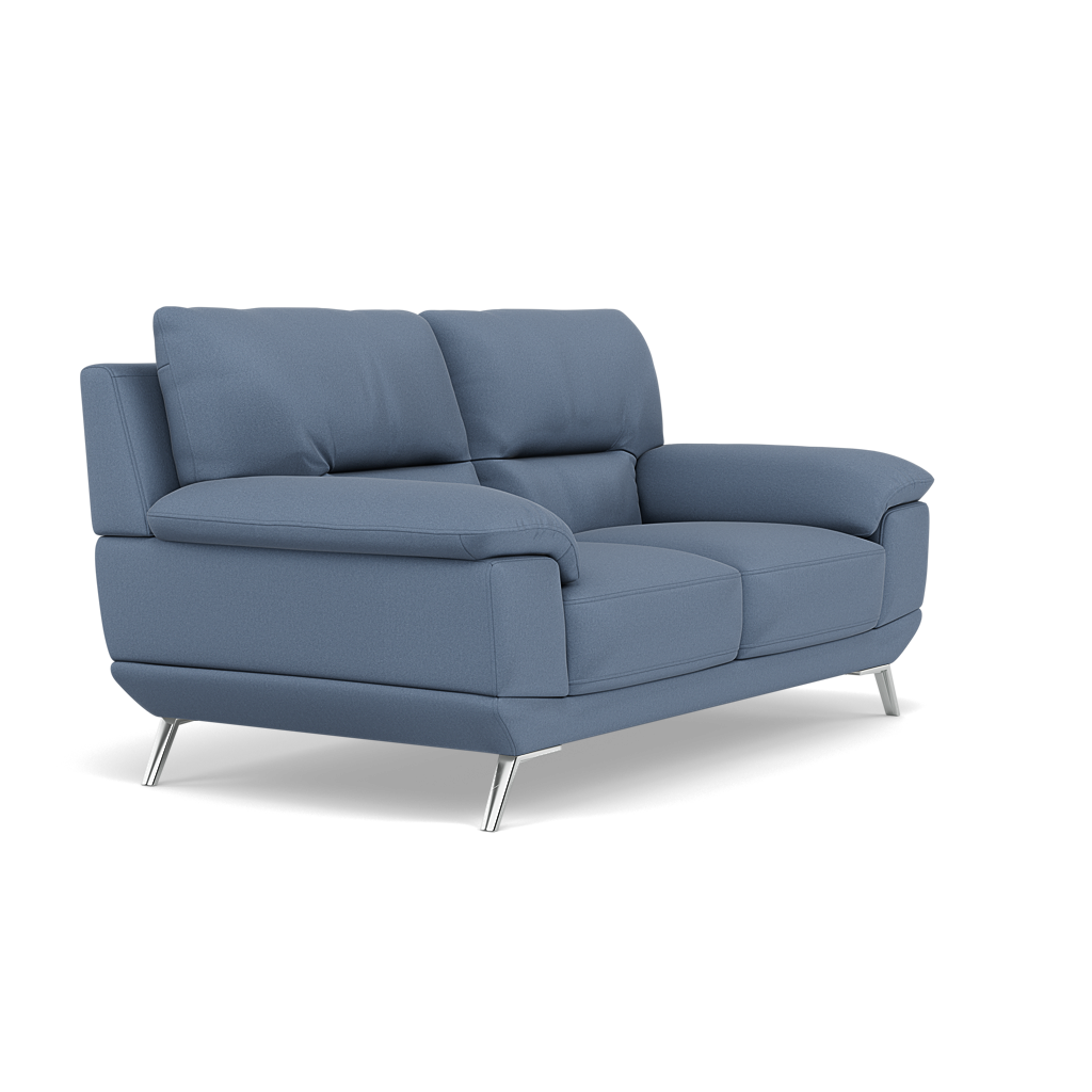 Zuco 2 Seater Sofa - 2 Seater Sofa Fabric — BFA-MAD-08 PACIFIC BLUE, gallery image 1