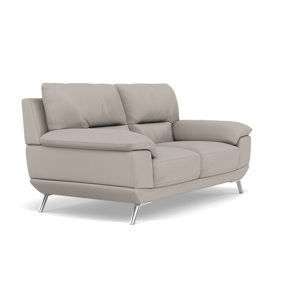 Zuco 2 Seater Sofa - 2 Seater Sofa Fabric — BFAMAD-02 SILVER GREY, gallery image 1