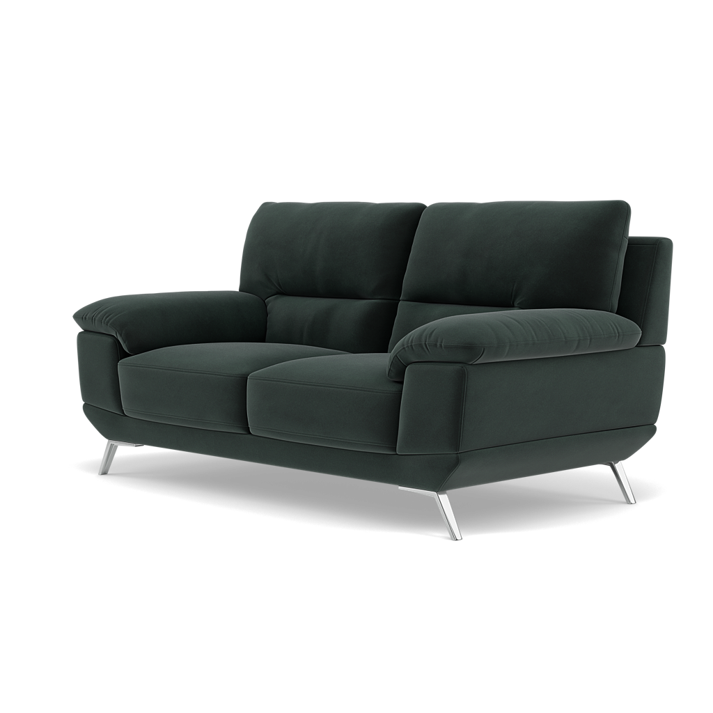Zuco 2 Seater Sofa - 2 Seater Sofa Fabric — FAB-MEG-21  CHARCOAL GREY, gallery image 3