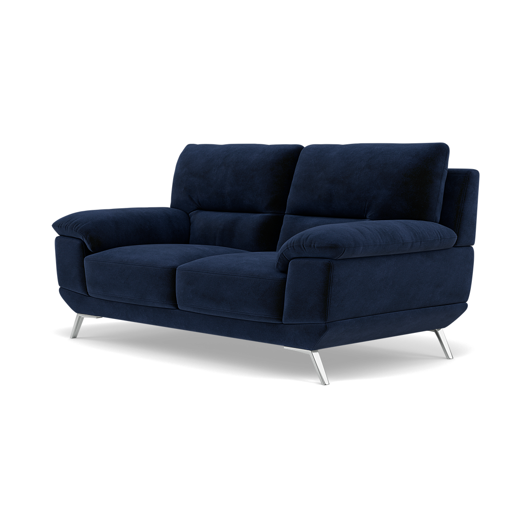 Zuco 2 Seater Sofa - 2 Seater Sofa Fabric — FAB-MEG-28  NAVY, gallery image 3