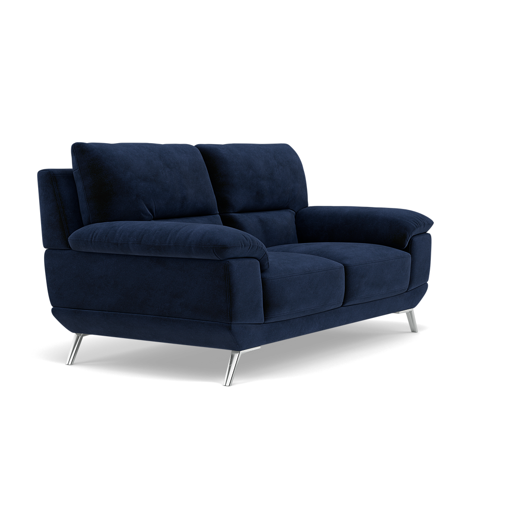 Zuco 2 Seater Sofa - 2 Seater Sofa Fabric — FAB-MEG-28  NAVY, gallery image 1