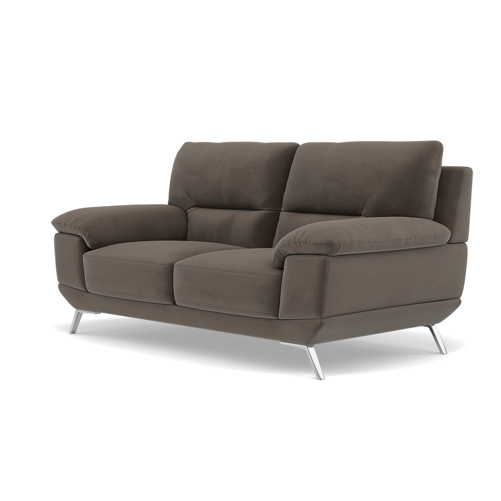 Zuco 2 Seater Sofa - 2 Seater Sofa Fabric — FAB-MEG-51  DK TAUPE, gallery image 3