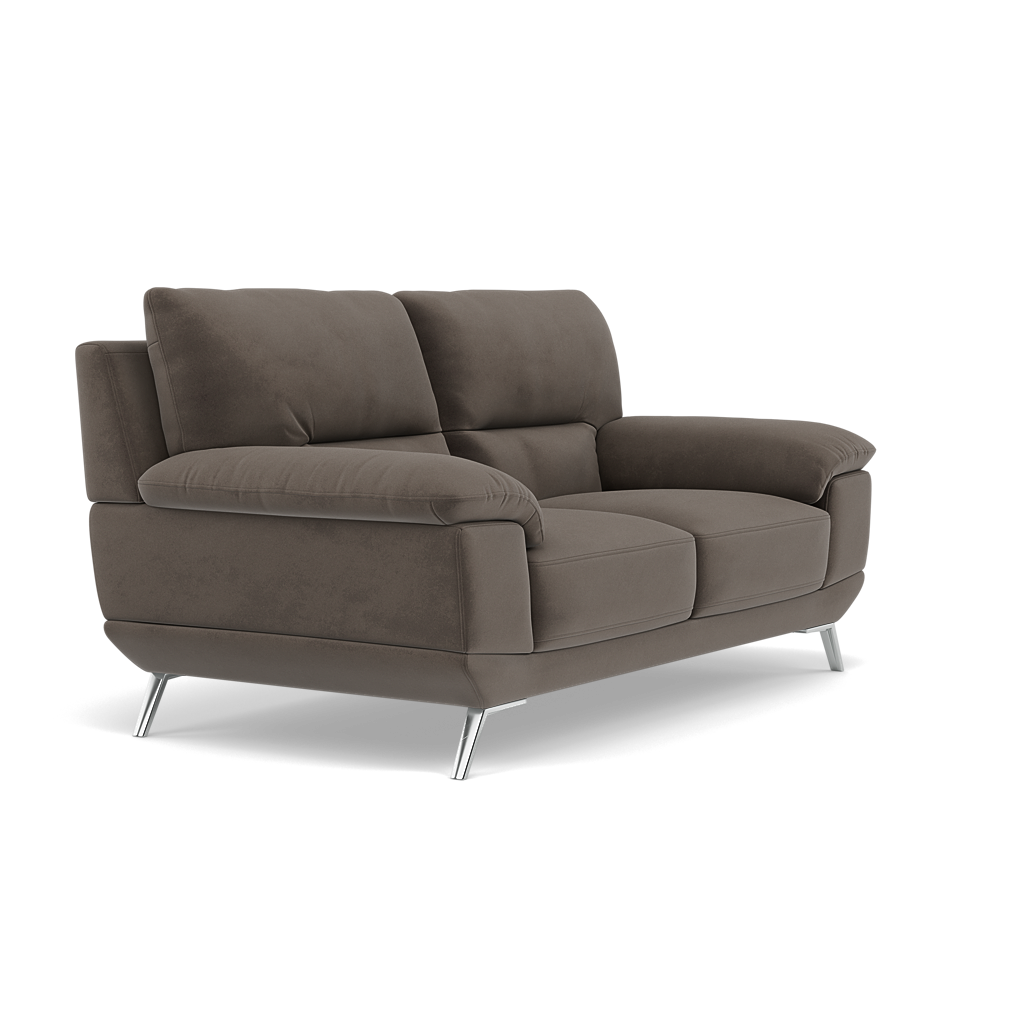 Zuco 2 Seater Sofa - 2 Seater Sofa Fabric — FAB-MEG-51  DK TAUPE, gallery image 1