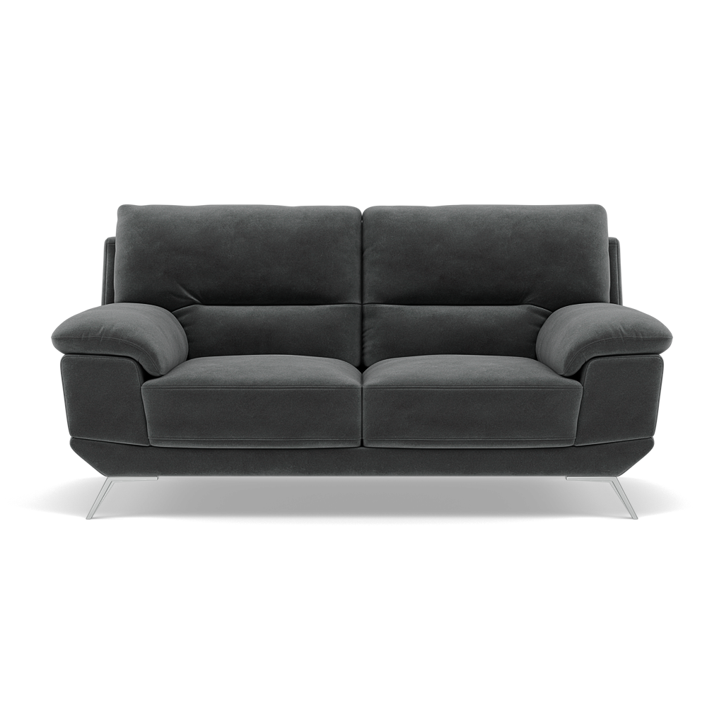 Zuco 2 Seater Sofa - 2 Seater Sofa Fabric 2 Seater Sofas Sterling Home 12 FAB-MEG-20 PEWTER